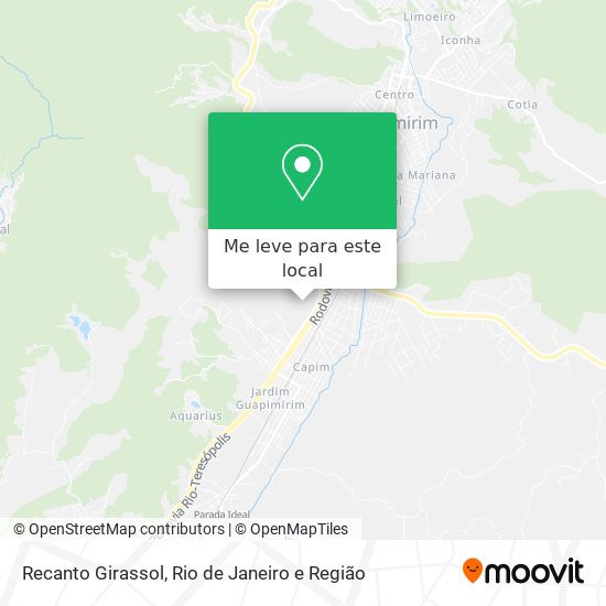 Recanto Girassol mapa