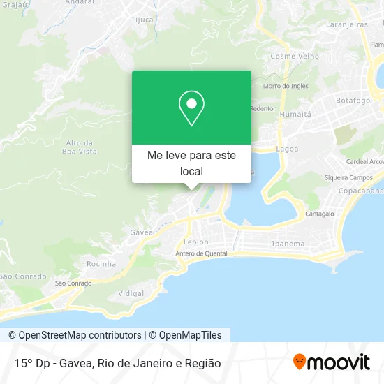 15º Dp - Gavea mapa