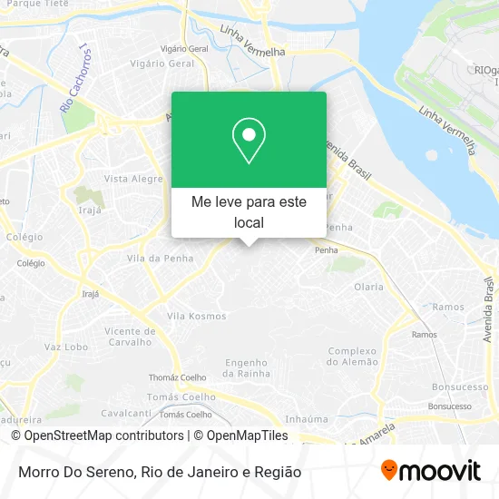Morro Do Sereno mapa