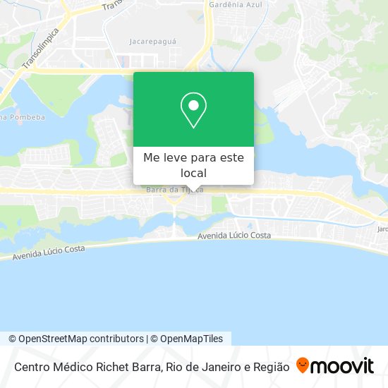 Centro Médico Richet Barra mapa