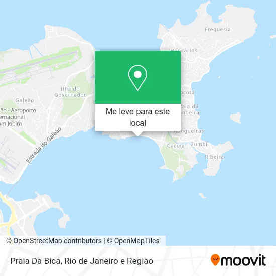 Praia Da Bica mapa
