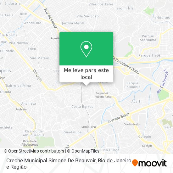 Creche Municipal Simone De Beauvoir mapa