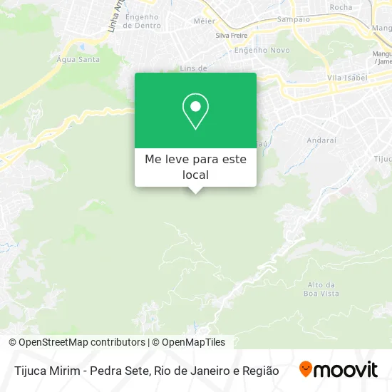 Tijuca Mirim - Pedra Sete mapa