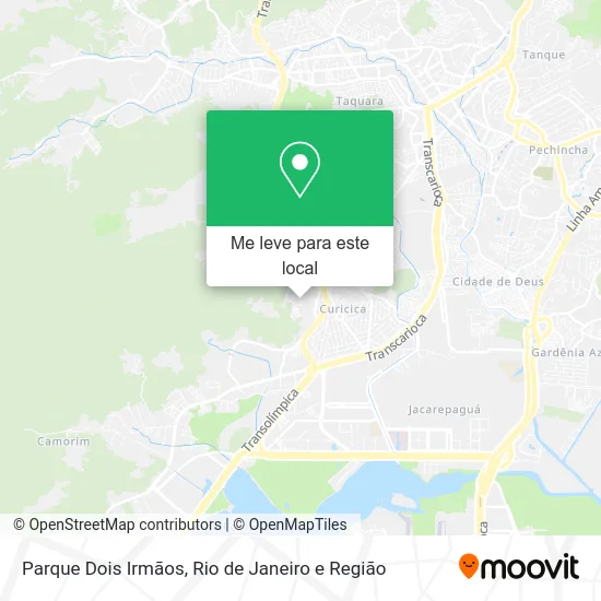 Parque Dois Irmãos mapa