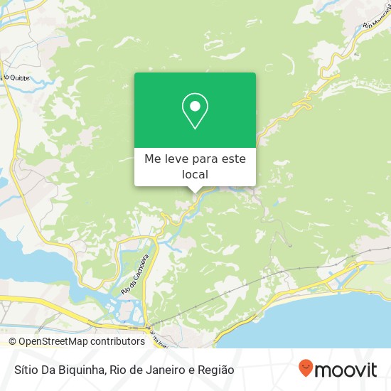 Sítio Da Biquinha mapa