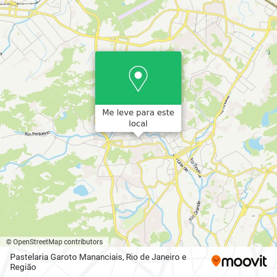 Pastelaria Garoto Mananciais mapa