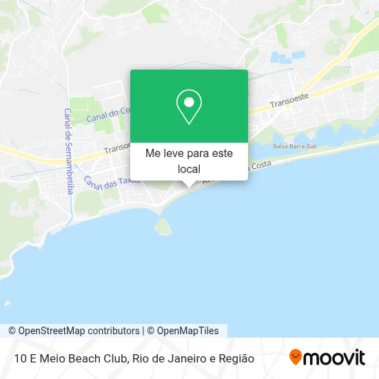 10 E Meio Beach Club mapa