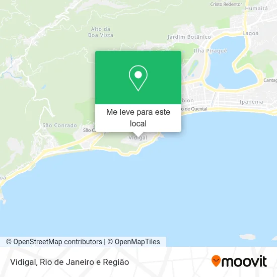 Vidigal mapa