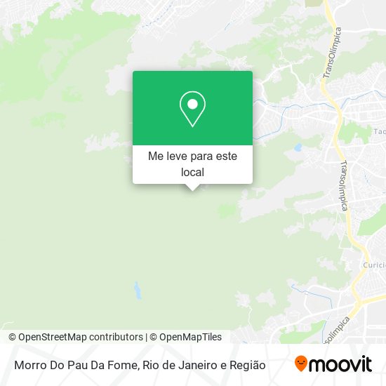 Morro Do Pau Da Fome mapa