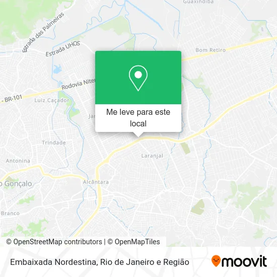 Embaixada Nordestina mapa