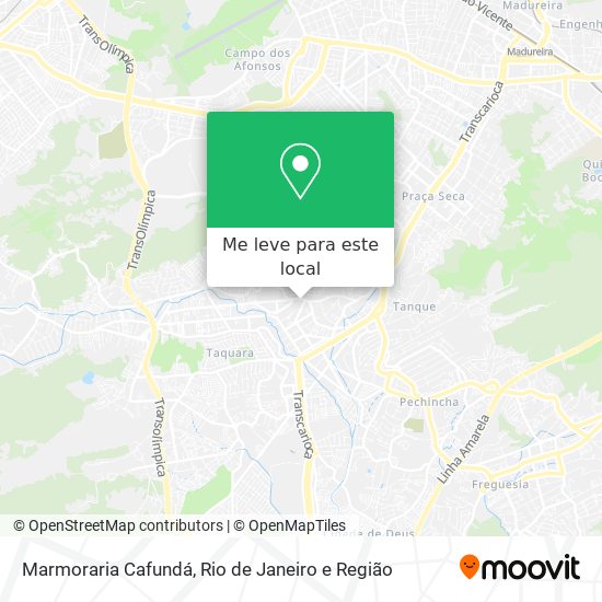 Marmoraria Cafundá mapa