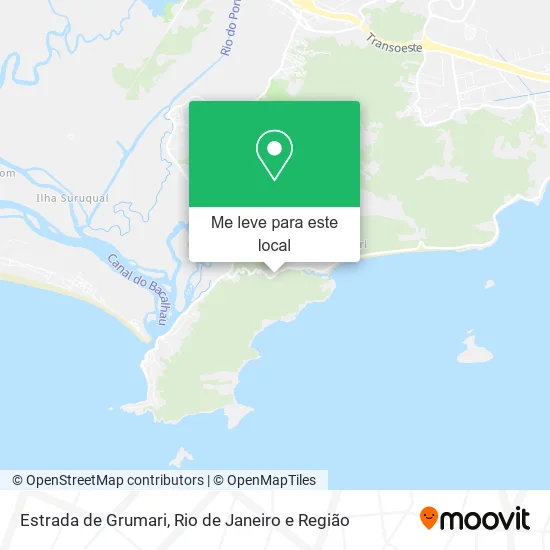 Estrada de Grumari mapa