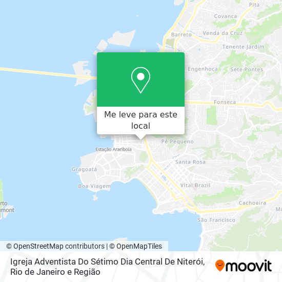 Igreja Adventista Do Sétimo Dia Central De Niterói mapa