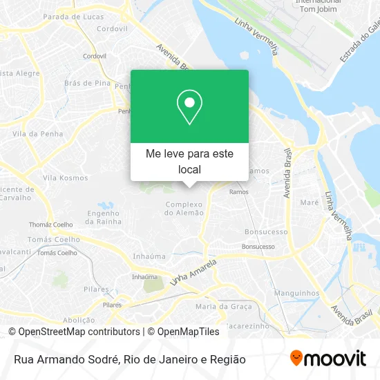Rua Armando Sodré mapa