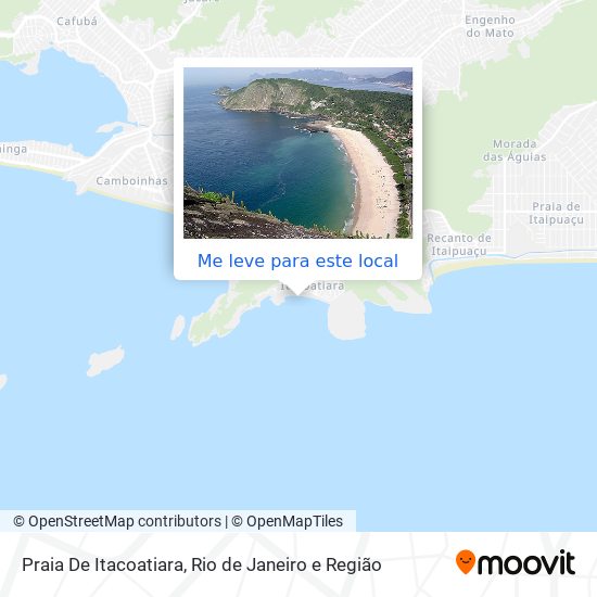 Praia De Itacoatiara mapa