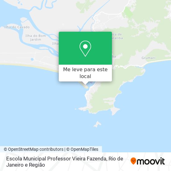 Escola Municipal Professor Vieira Fazenda mapa