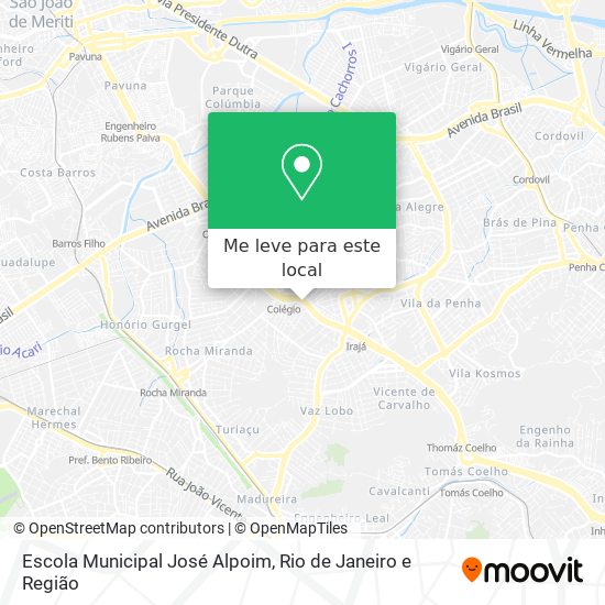 Escola Municipal José Alpoim mapa