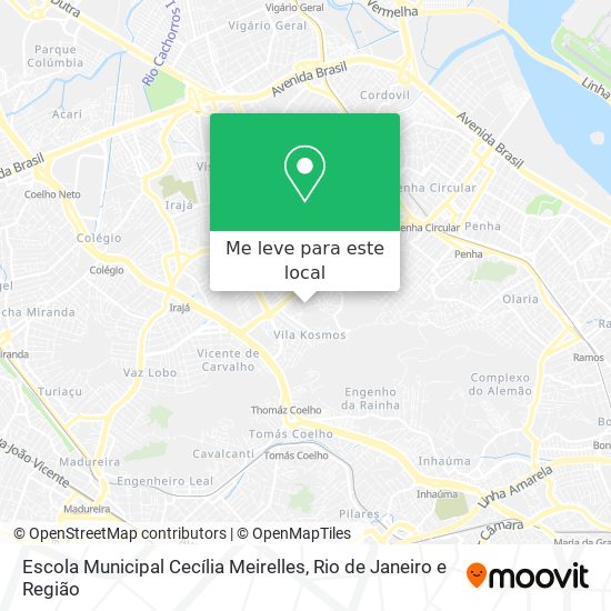Escola Municipal Cecília Meirelles mapa