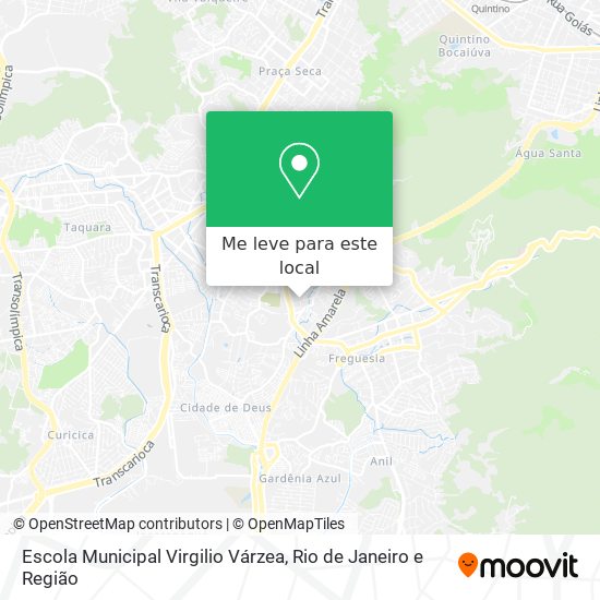 Escola Municipal Virgilio Várzea mapa