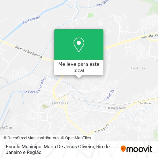 Escola Municipal Maria De Jesus Oliveira mapa
