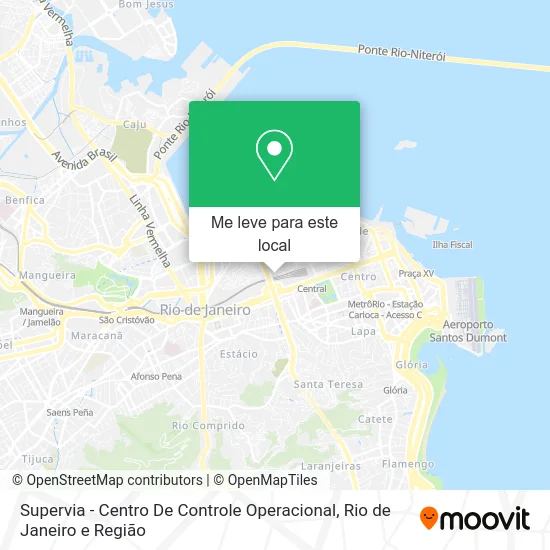 Supervia - Centro De Controle Operacional mapa