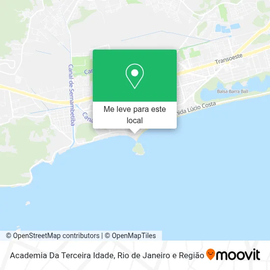 Academia Da Terceira Idade mapa