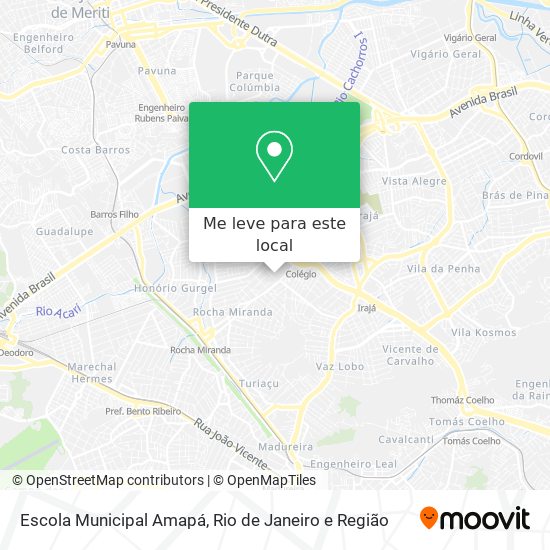 Escola Municipal Amapá mapa