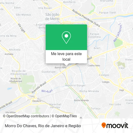 Morro Do Chaves mapa