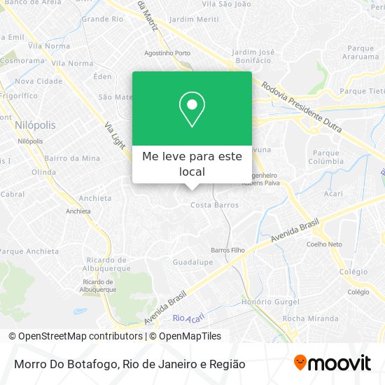 Morro Do Botafogo mapa