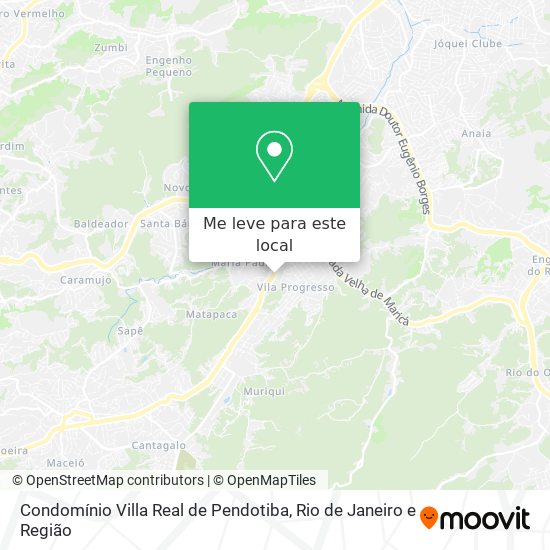 Condomínio Villa Real de Pendotiba mapa