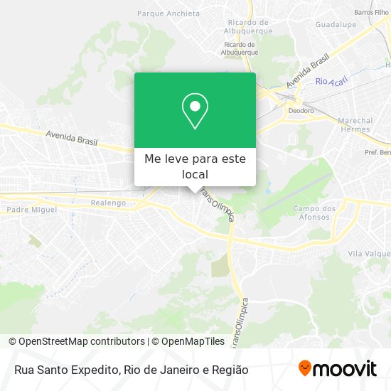 Rua Santo Expedito mapa