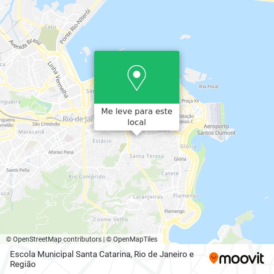 Escola Municipal Santa Catarina mapa