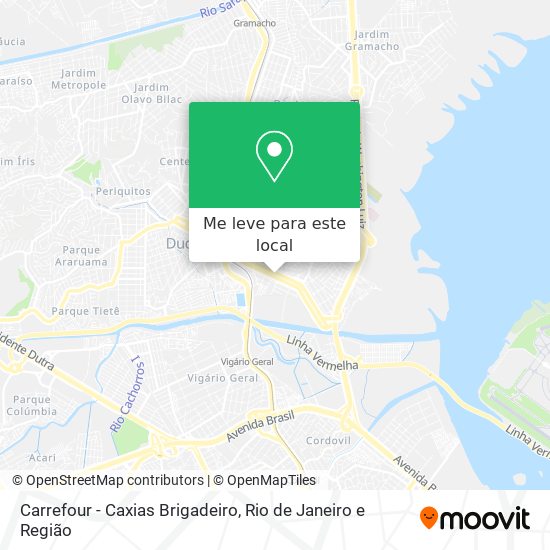 Carrefour - Caxias Brigadeiro mapa