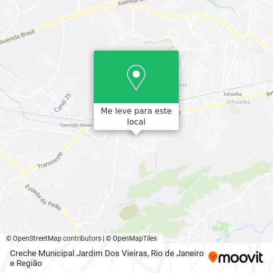 Creche Municipal Jardim Dos Vieiras mapa