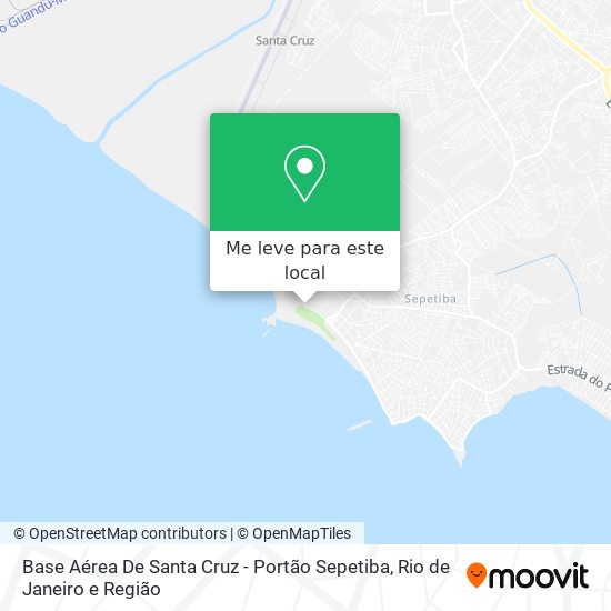 Base Aérea De Santa Cruz - Portão Sepetiba mapa