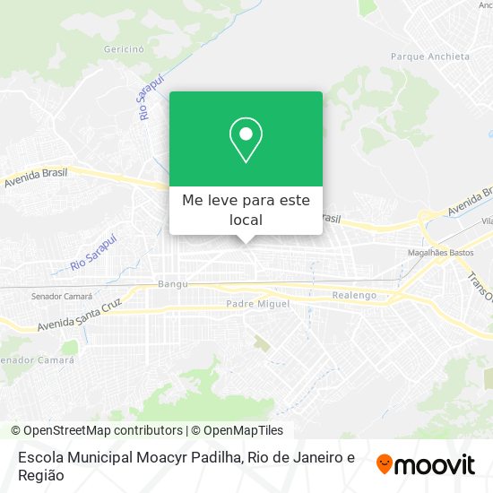 Escola Municipal Moacyr Padilha mapa