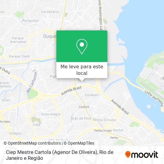 Ciep Mestre Cartola (Agenor De Oliveira) mapa
