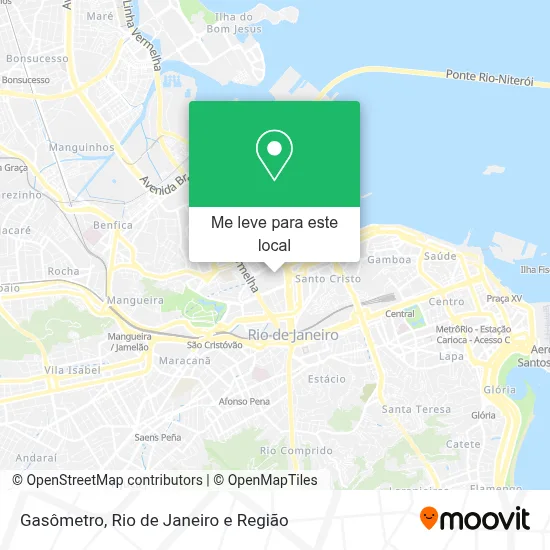 Gasômetro mapa