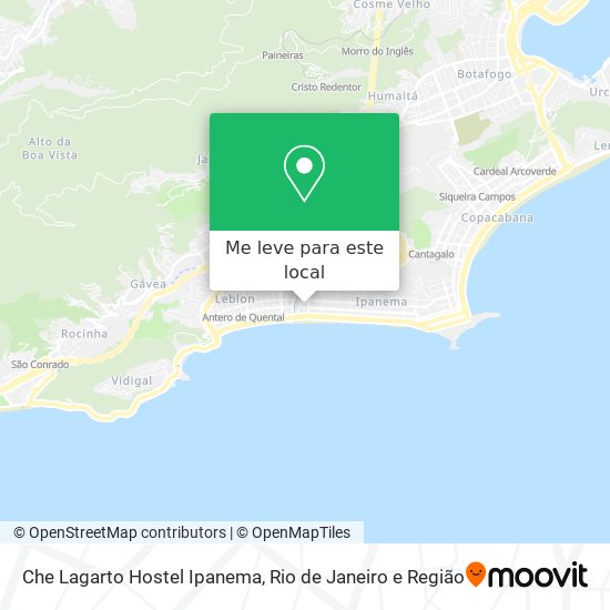 Che Lagarto Hostel Ipanema mapa