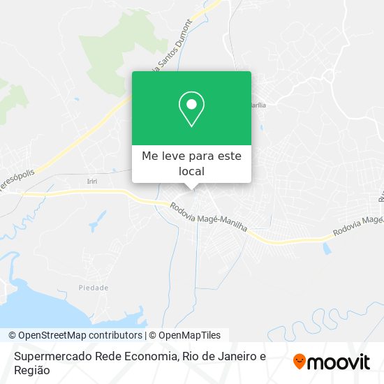Supermercado Rede Economia mapa