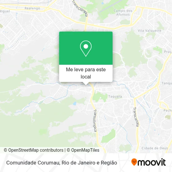 Comunidade Corumau mapa