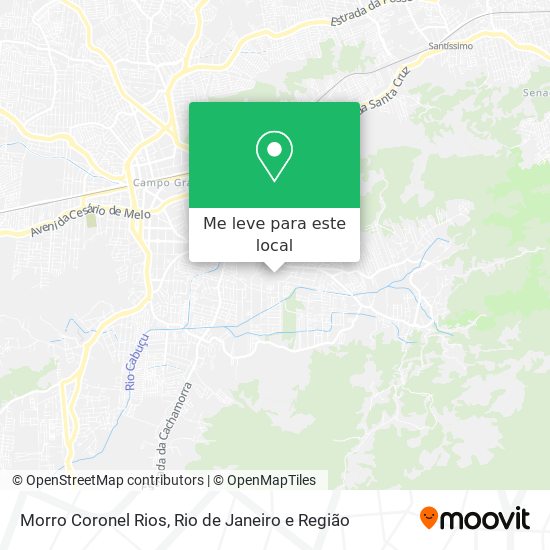 Morro Coronel Rios mapa