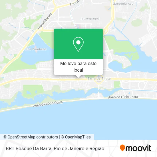 BRT Bosque Da Barra mapa