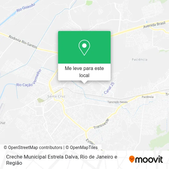 Creche Municipal Estrela Dalva mapa