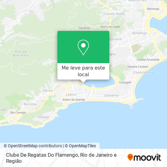 Clube De Regatas Do Flamengo mapa