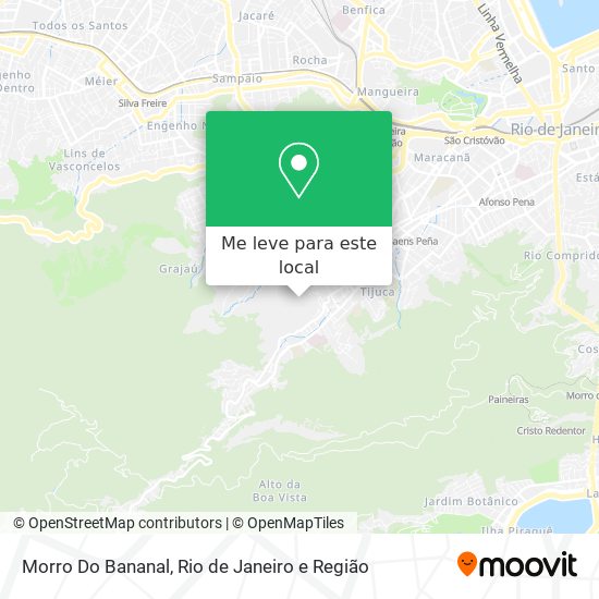 Morro Do Bananal mapa