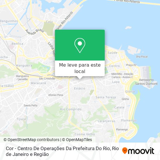 Cor - Centro De Operações Da Prefeitura Do Rio mapa