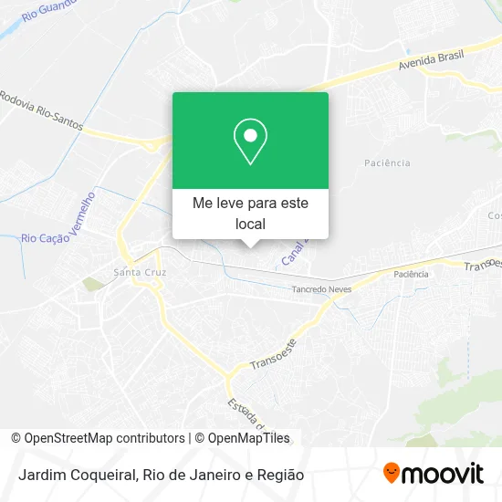 Jardim Coqueiral mapa
