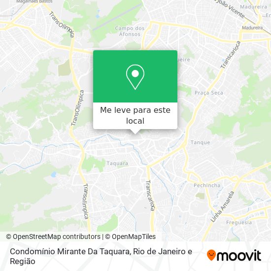 Condomínio Mirante Da Taquara mapa