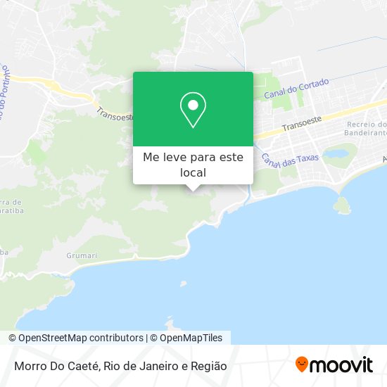 Morro Do Caeté mapa